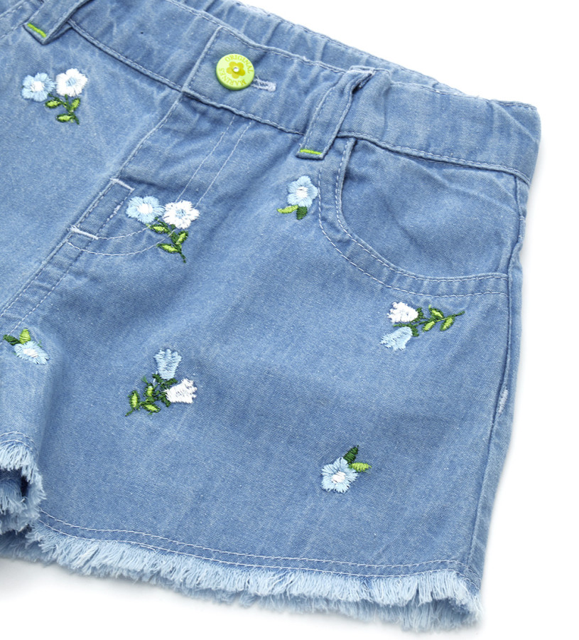 Baby Girl - Lightweight denim shorts
