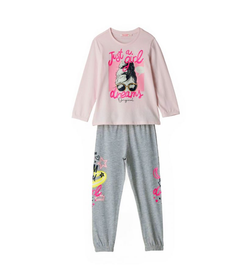 Girl - Long cotton pajamas