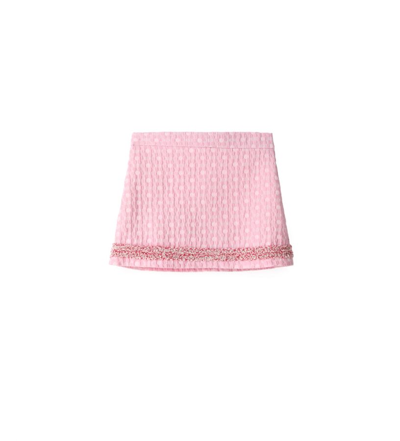 Girl - Tweed effect mini skirt