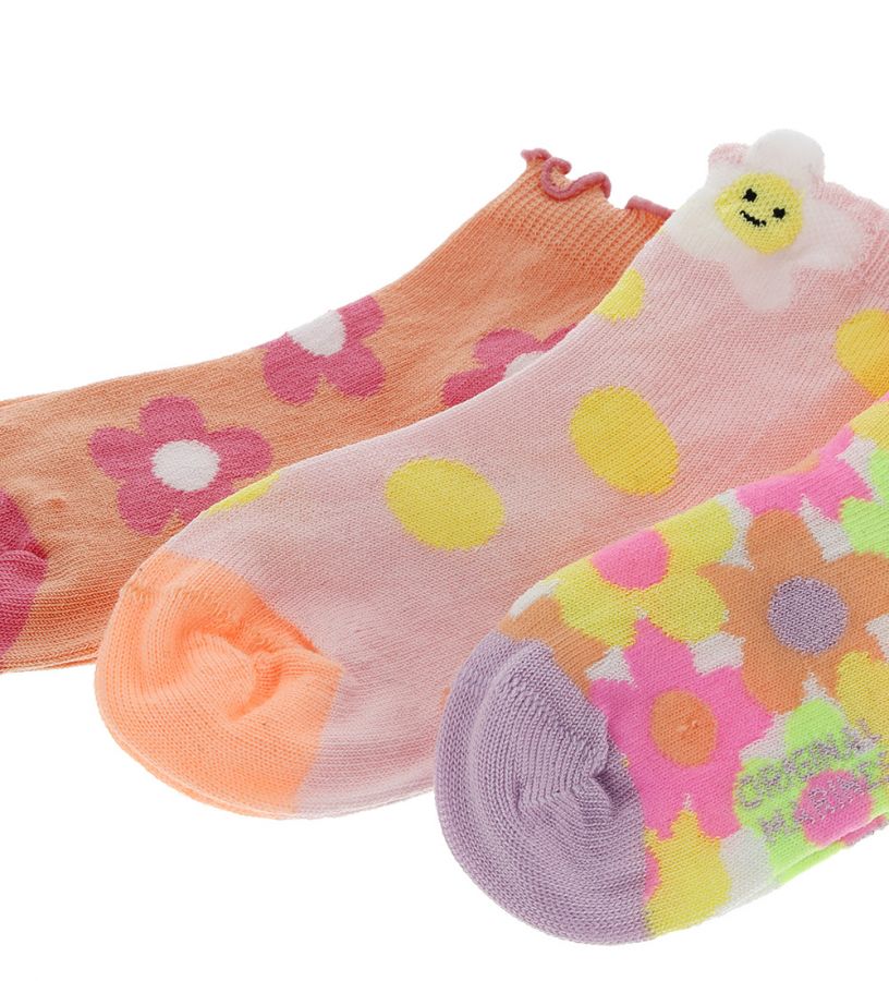 Baby Girl - Tri-pack sock with bow