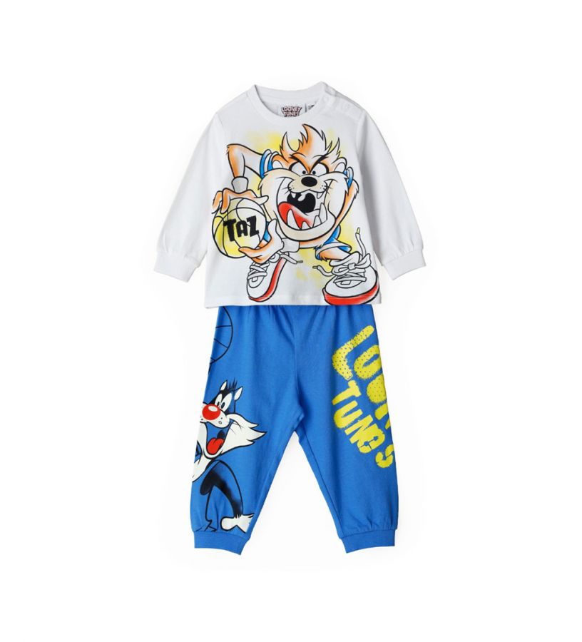 Newborn - Looney Tunes Taz Long Pajamas