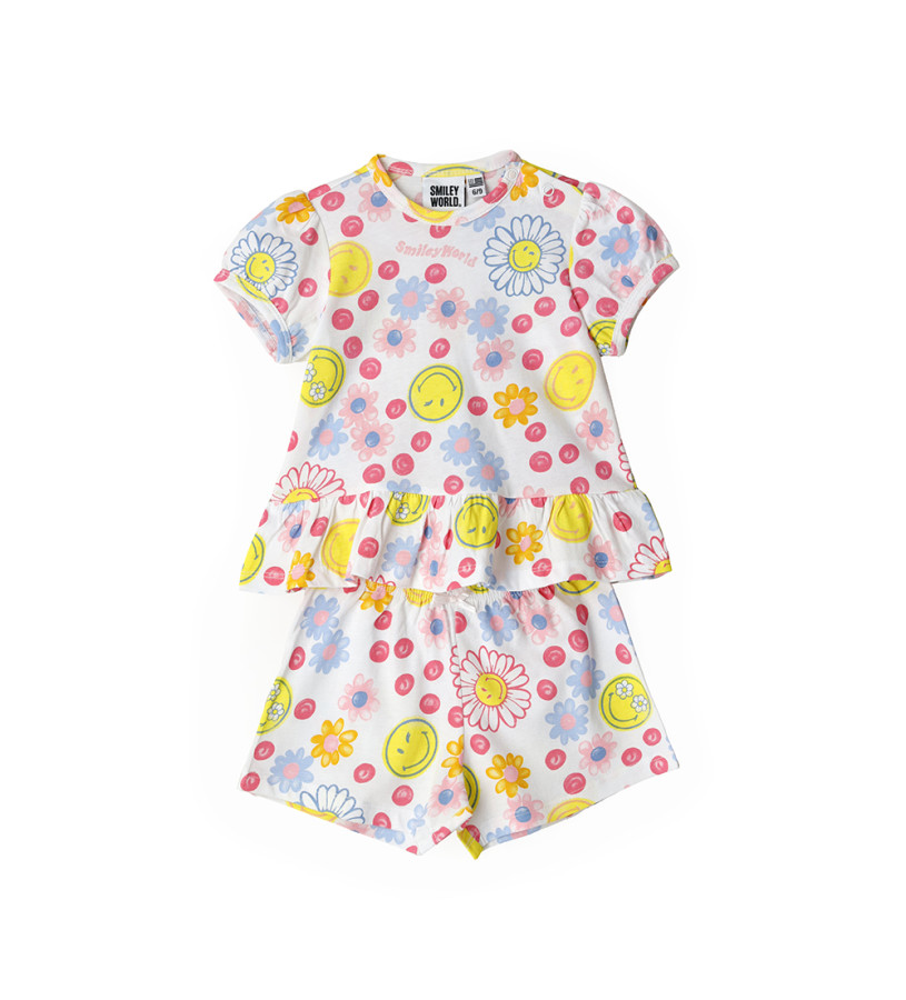 Baby Girl - SmileyWorld® short pajamas