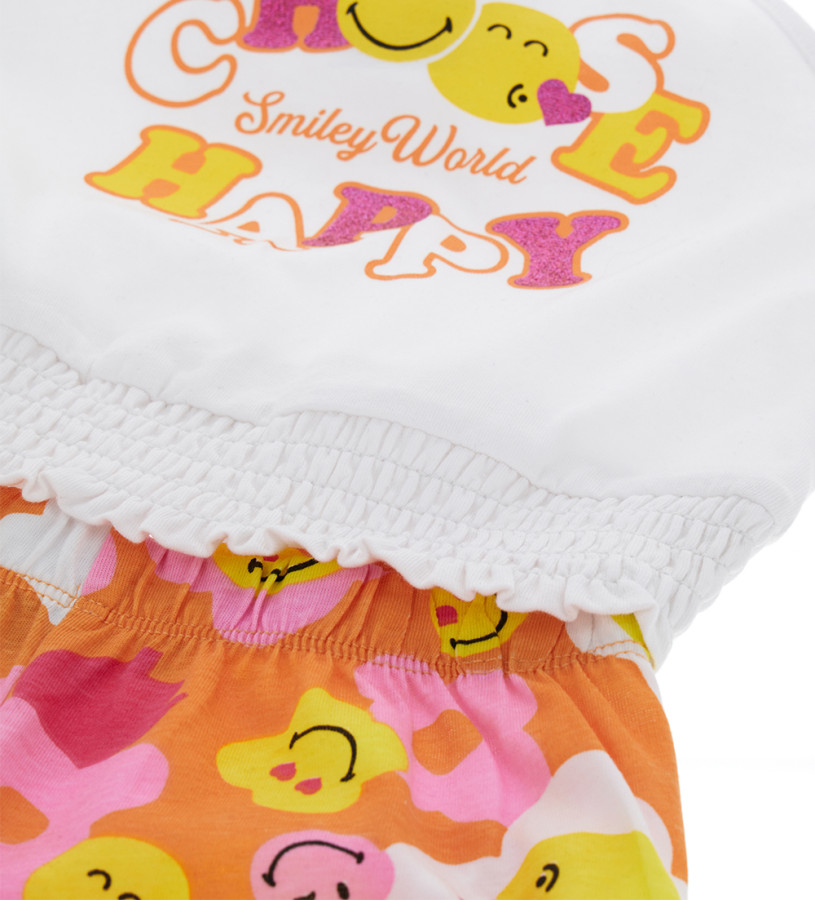 Baby girl - SmileyWorld® set: tank top and shorts