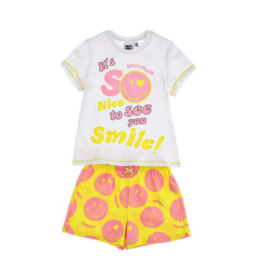 Girls - SmileyWorld® short pajamas