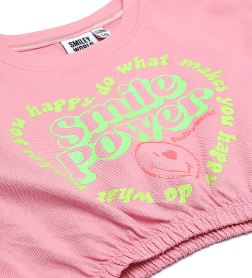 Girls - Cropped SmileyWorld® T-Shirt
