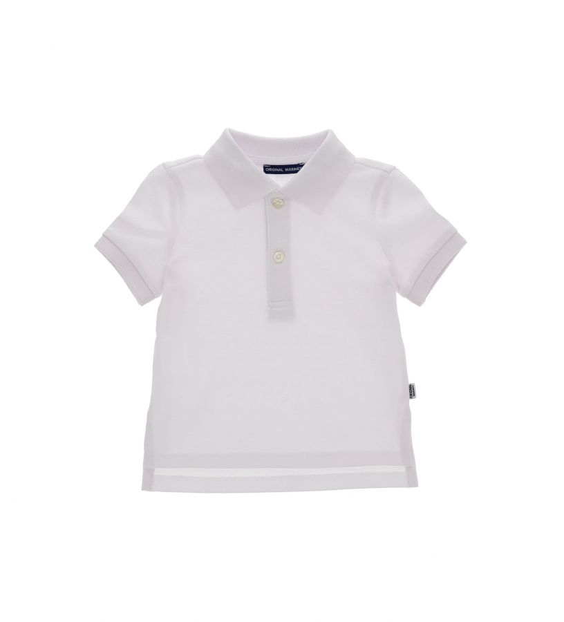 Newborn - Pique polo shirt with ribbed finish