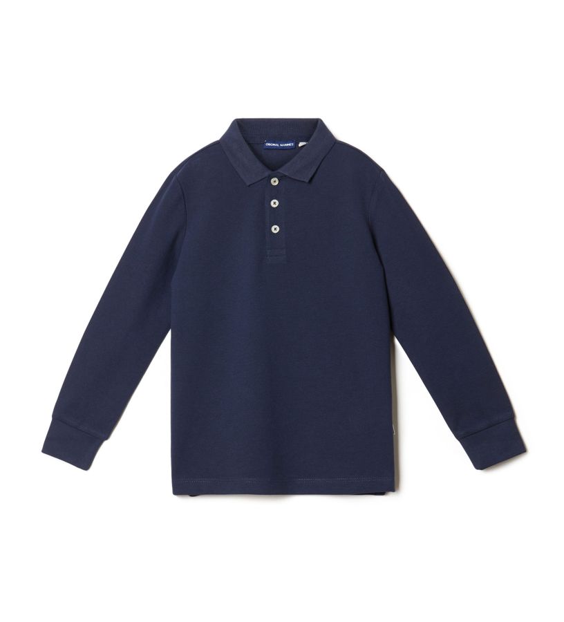 Child - Long-sleeved pique polo shirt