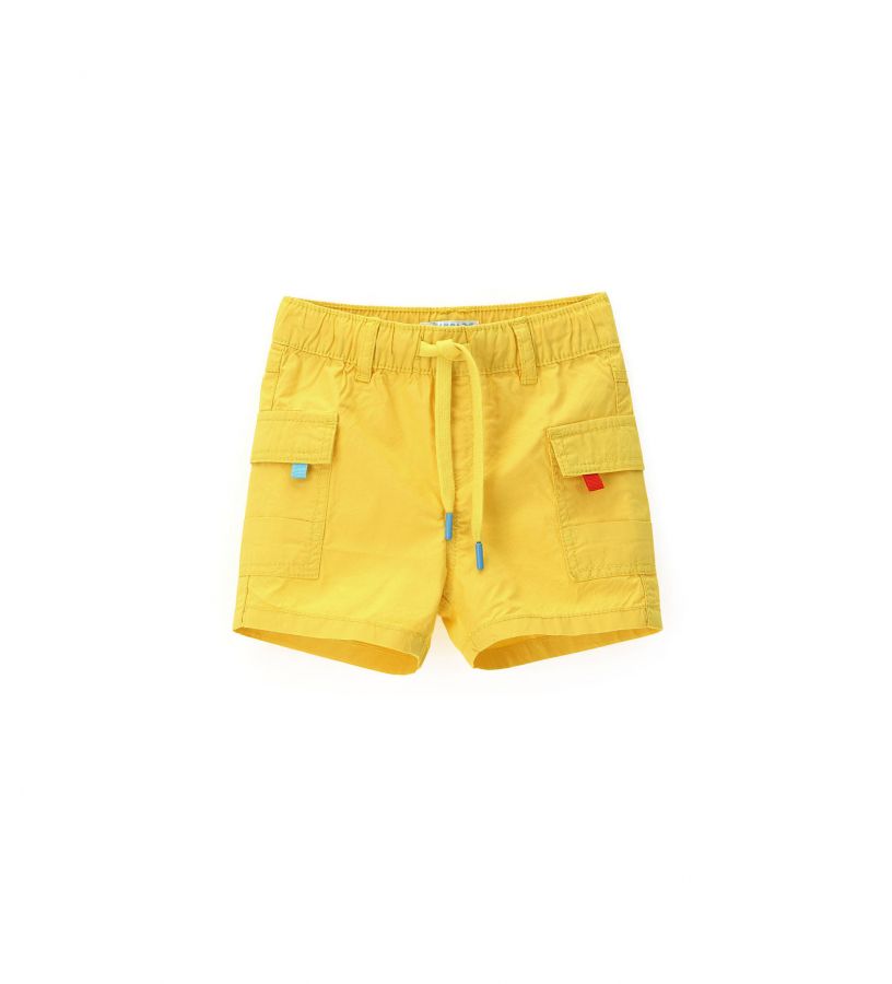 Newborn - Bermuda shorts with side patch pockets
