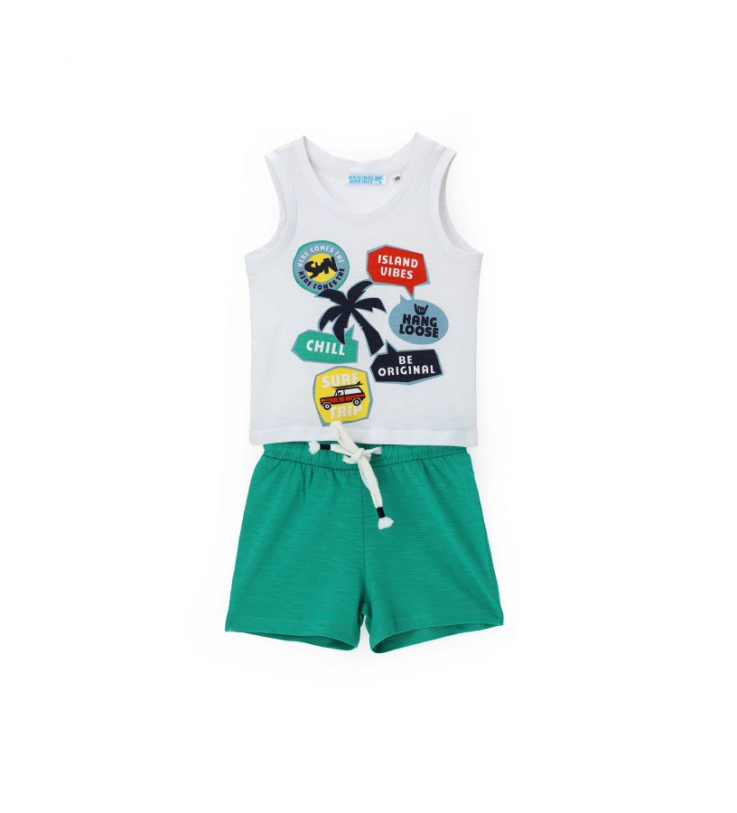 Newborn - Outfits: Tank top and shorts