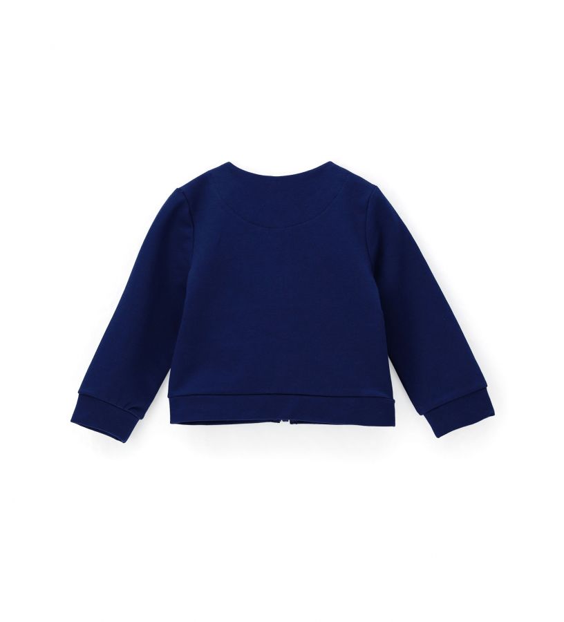 Baby girl - Cotton sweatshirt with double ruffles