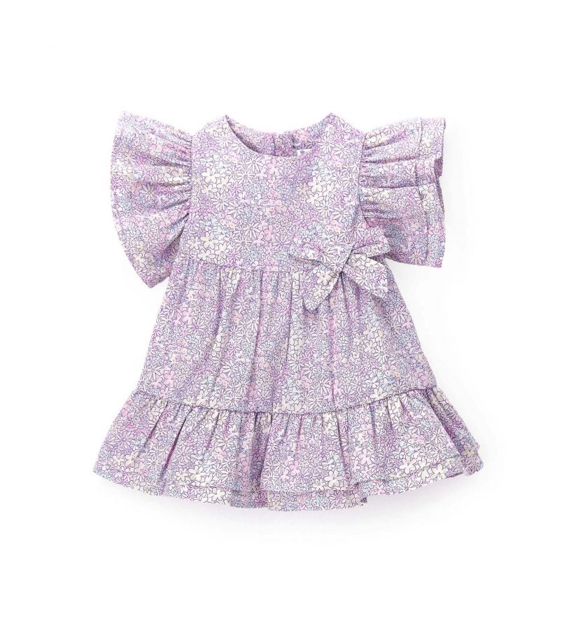 Baby girl - Cotton dress with flounce at the bottom
