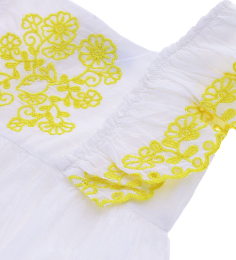 Baby girl - Cotton poplin dress with ruffles