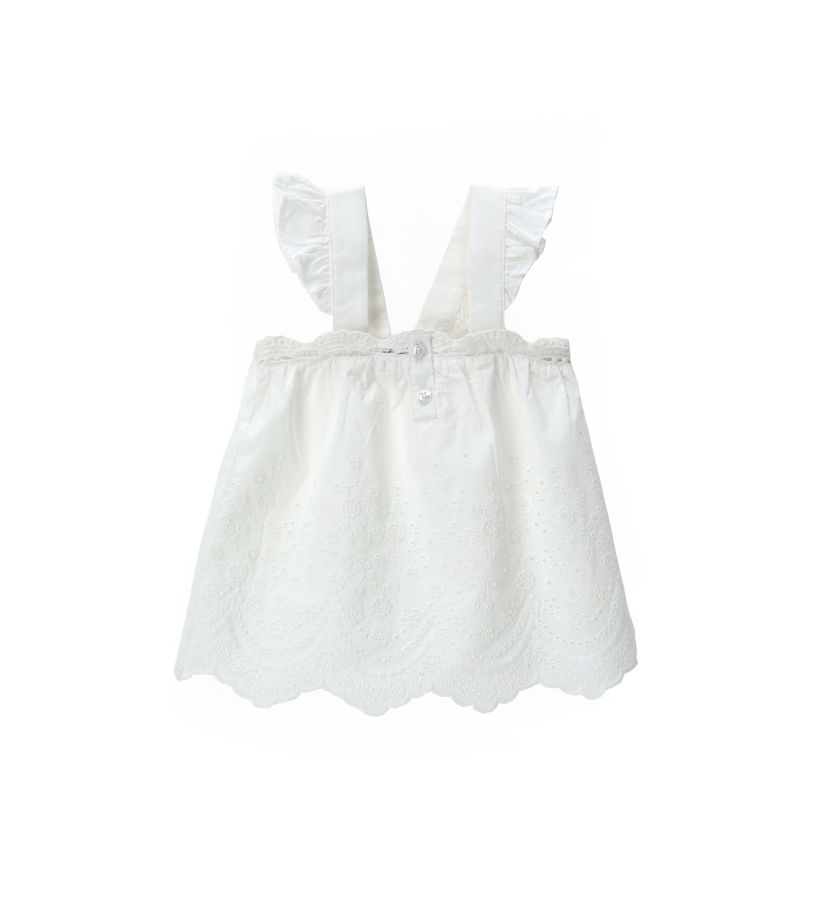Baby girl - Embroidered cotton blouse