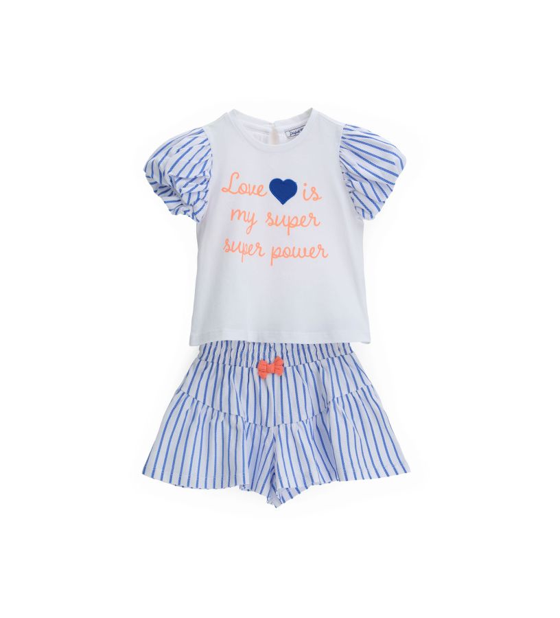 Baby girl - Complete in stretch cotton