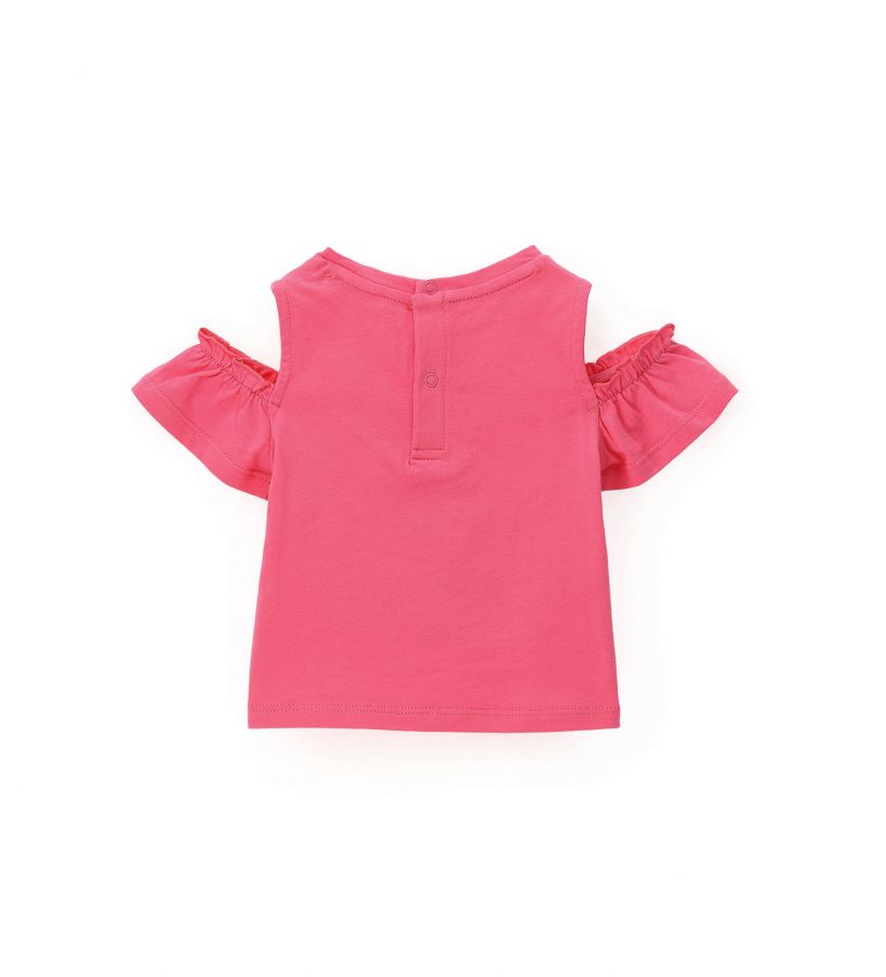 Baby girl - Cotton T-shirt with glitter and sequins