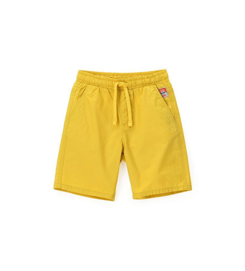 Child - Garment-dyed cotton Bermuda shorts