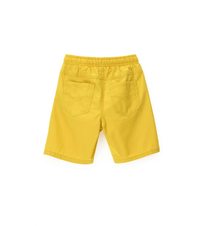 Child - Garment-dyed cotton Bermuda shorts