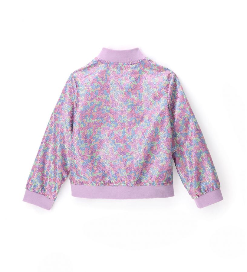 Girl - Bomber in embroidered sequins
