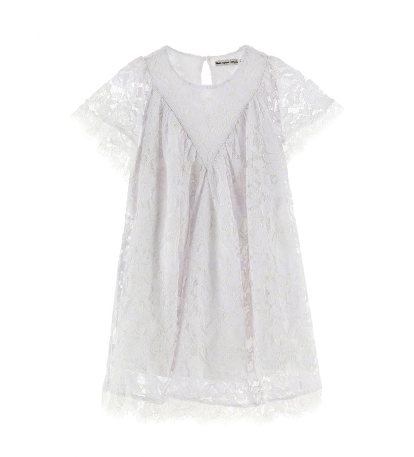 Girls - Embroidered lace dress