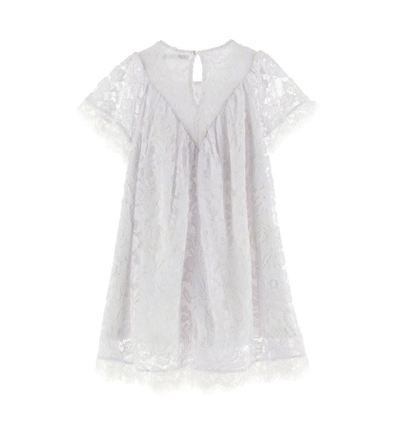 Girls - Embroidered lace dress