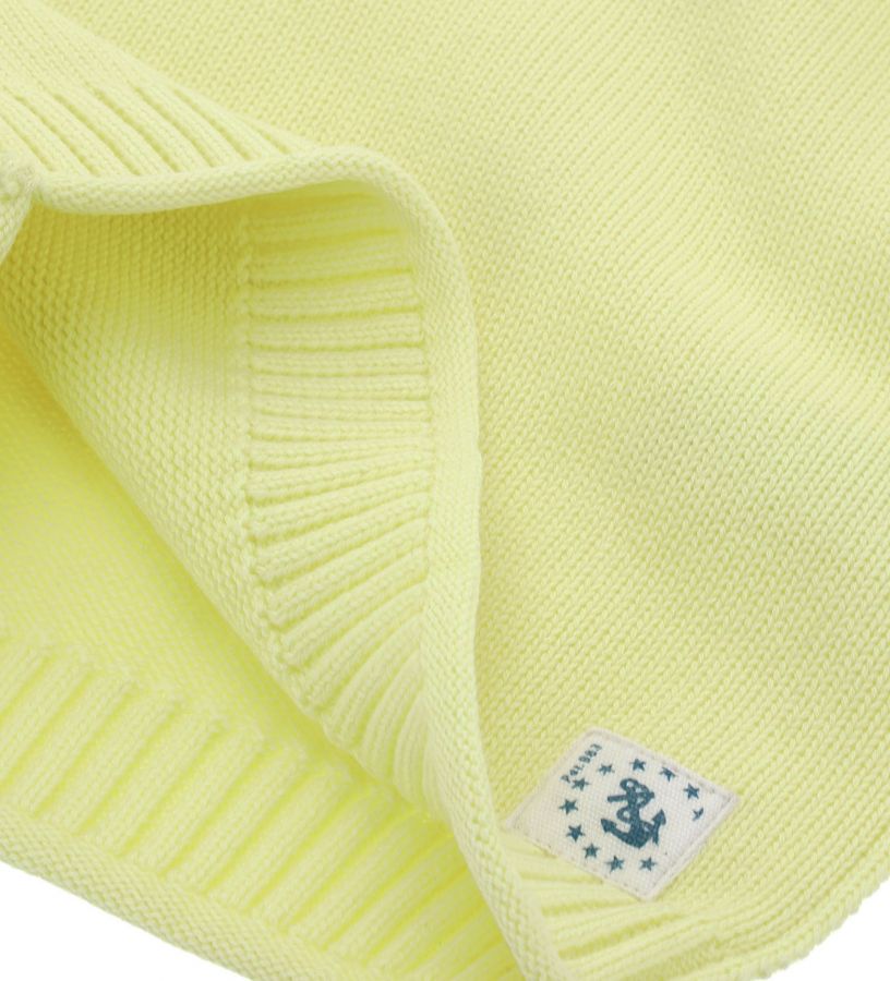 Neonato - Pullover in maglia con finiture a costa